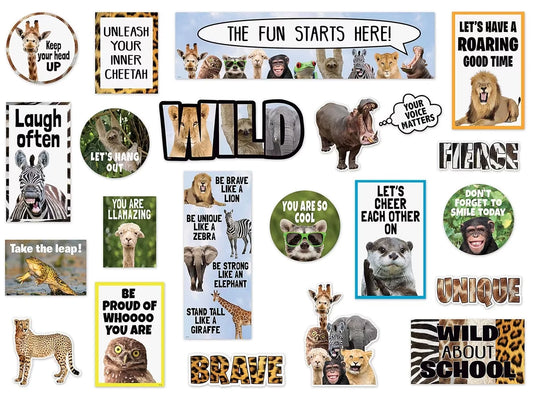 Go Wild Animals Mini Bulletin Board Set - US 4289