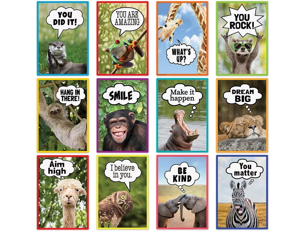 Go Wild Animals Motivational Small Poster Pack - US 9550