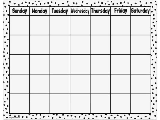 Black & White Classroom Calendar - US 2441