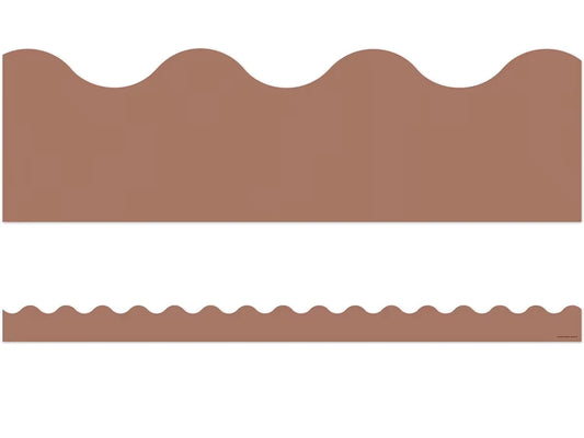 Mocha Scalloped Border - US 9851