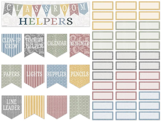 Classroom Cottage Classroom Jobs Bulletin Board Set - US 9484