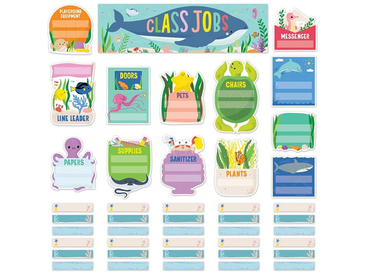 Sea Friends Classroom Jobs Bulletin Board Set - US 1430