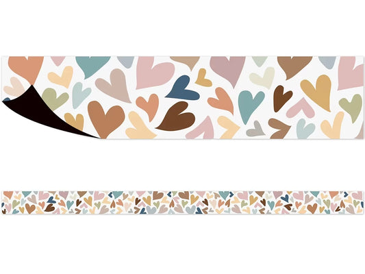 Everyone Is Welcome Hearts Magnetic Border - US 2812