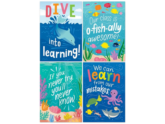 Sea Friends Inspirational Poster Pack - US 1443