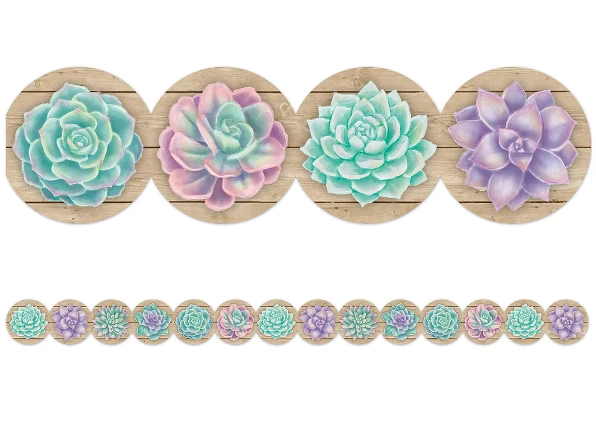 Rustic Bloom Succulent Border - US 6042