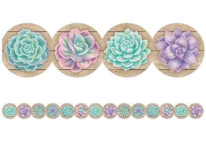 Rustic Bloom Succulent Border - US 6042