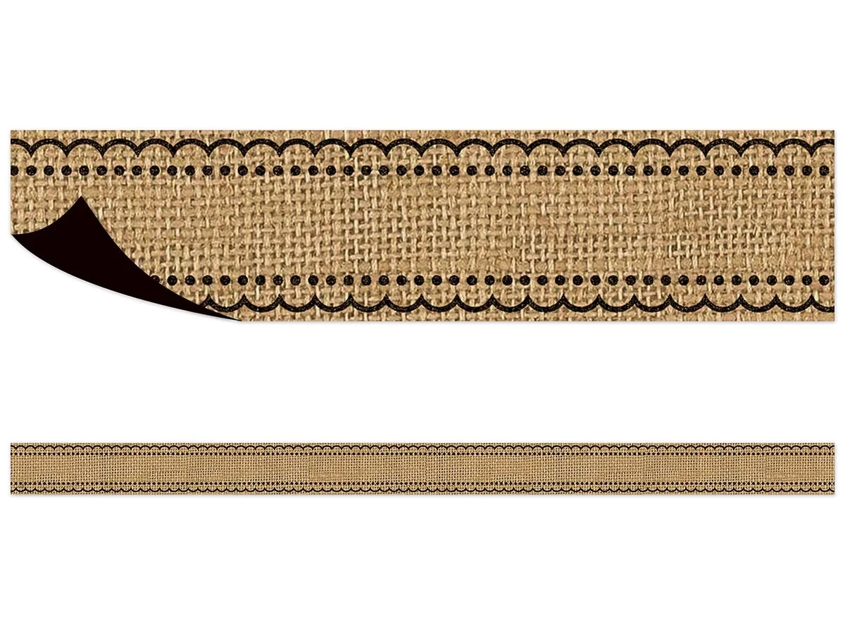 Burlap Magnetic Border - US 5927