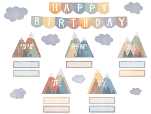 Moving Mountains Birthday Bulletin Board Set - US 6166
