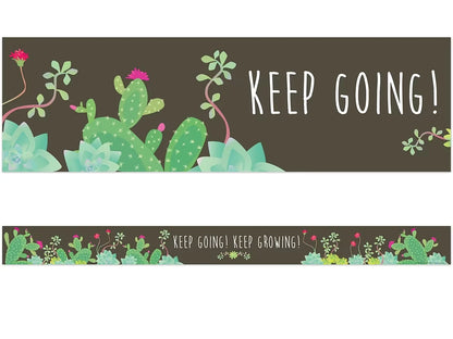Petals & Prickles Double-Sided Succulent Border - US 5937