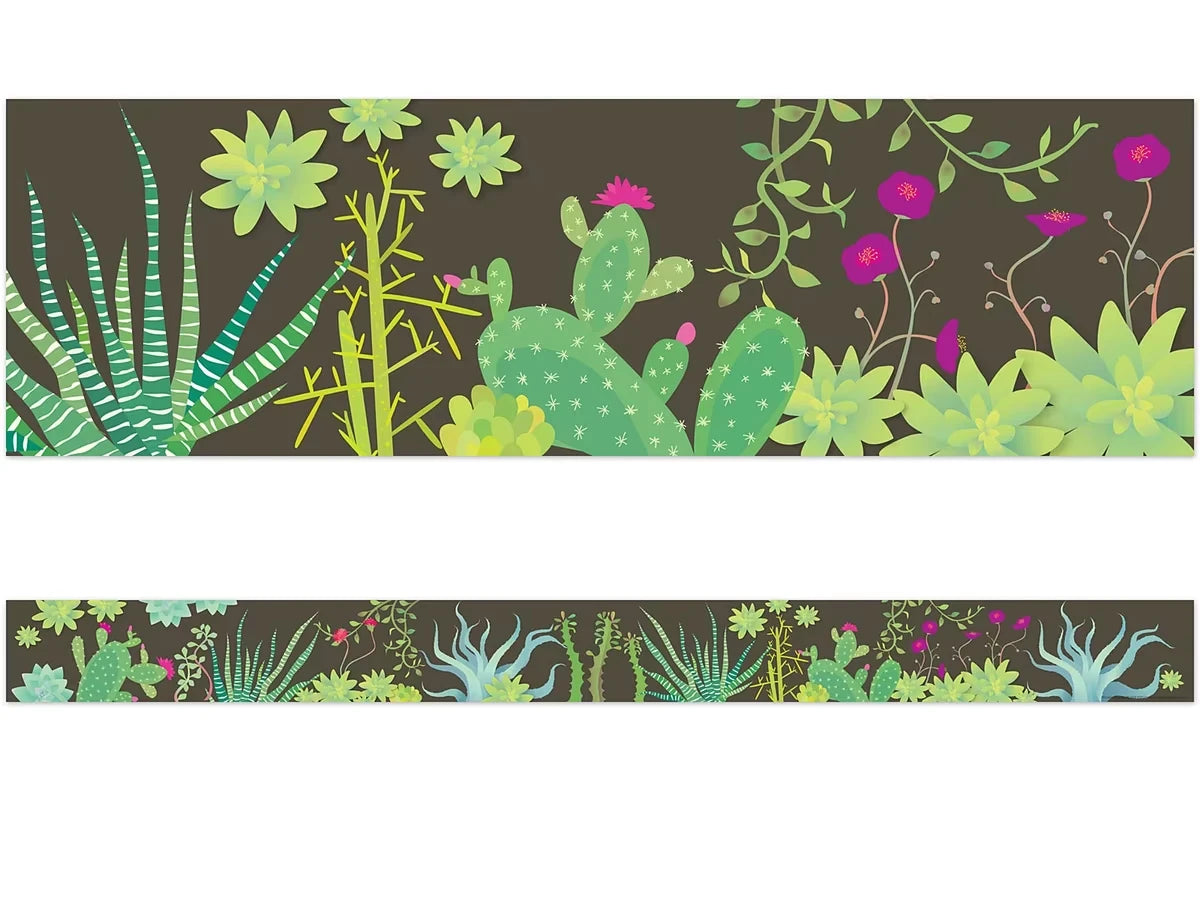 Petals & Prickles Double-Sided Succulent Border - US 5937