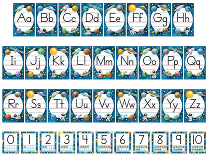 Outer Space Crew Alphabet Bulletin Board Set - US 6729