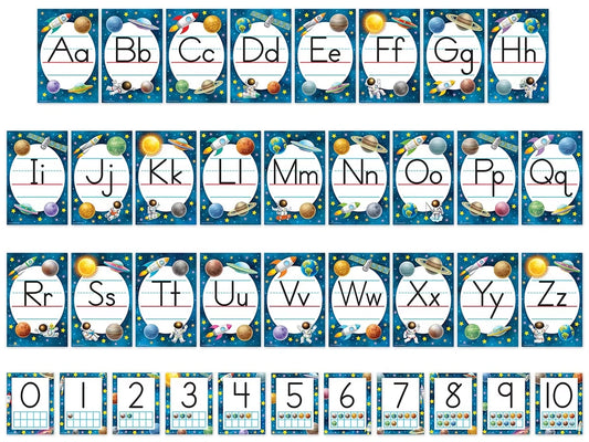 Outer Space Crew Alphabet Bulletin Board Set - US 6729