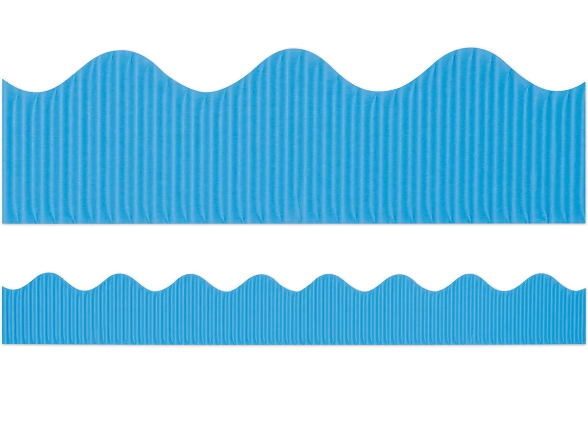 Bright Blue Scalloped Bordette® - US 7070