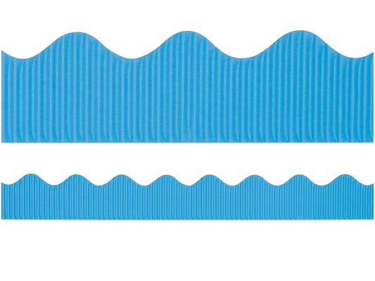 Bright Blue Scalloped Bordette® - US 7070