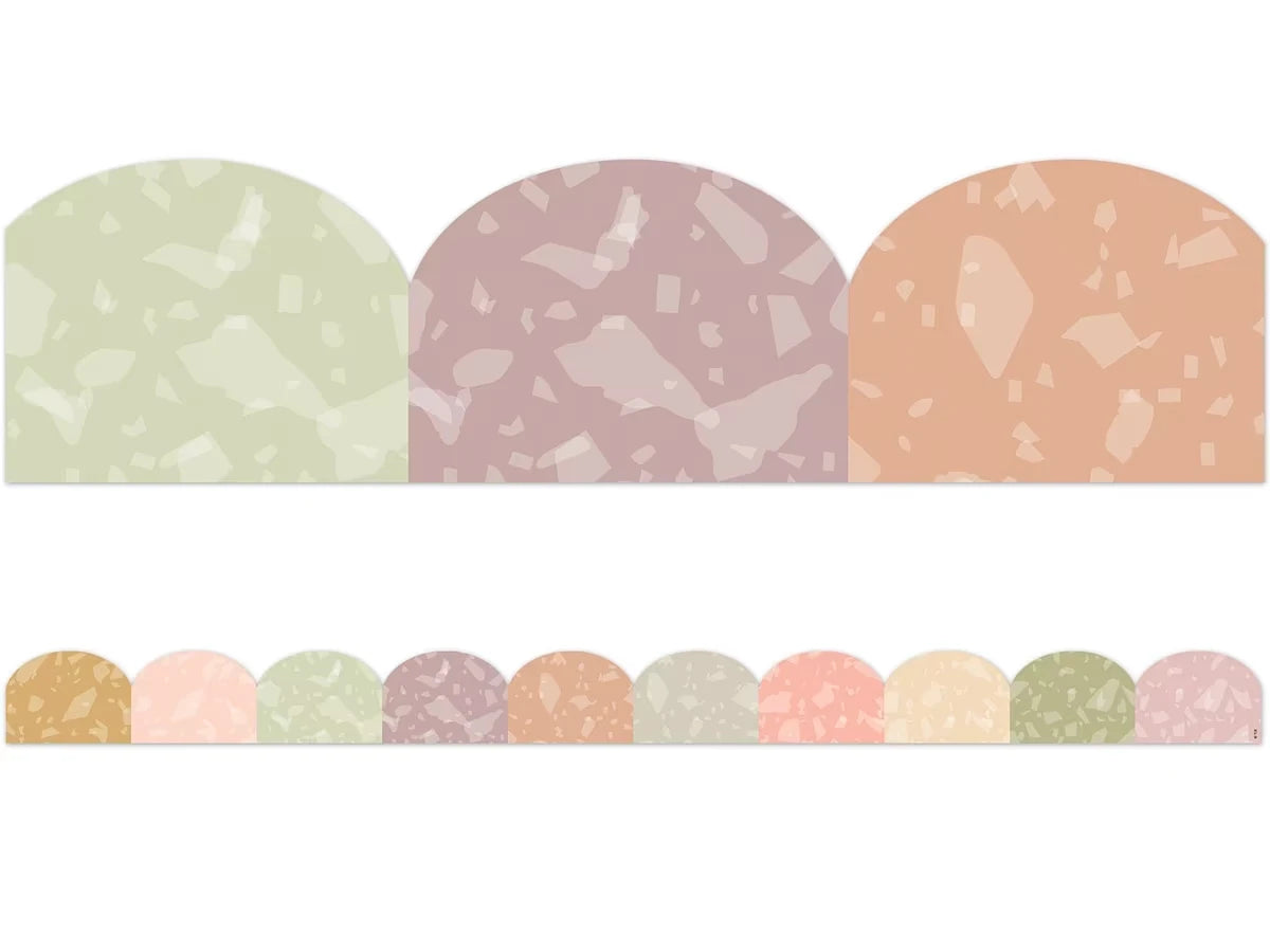 Terrazzo Tones Scalloped Border - US 7416