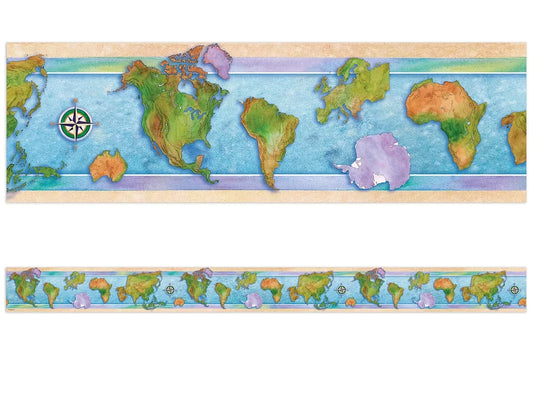 World Map Border - US 6419