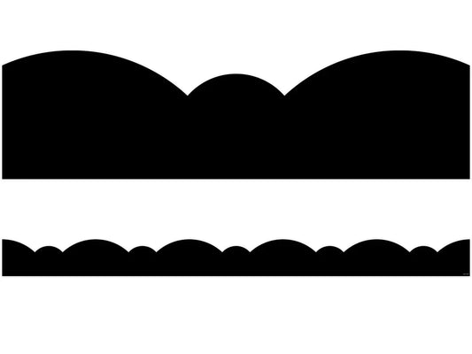 Black Stylish Scalloped Border - US 4182