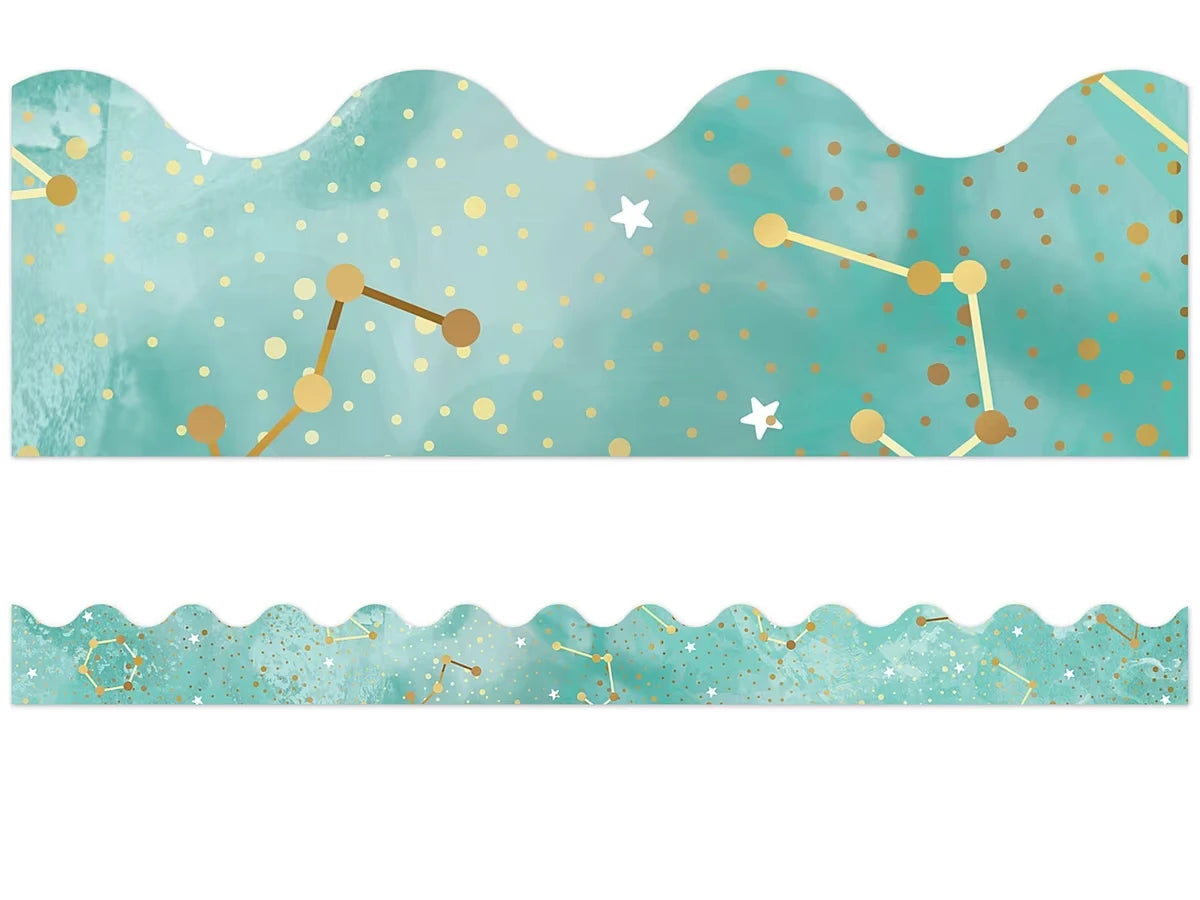 Galaxy Constellations Scalloped Border - US 9971