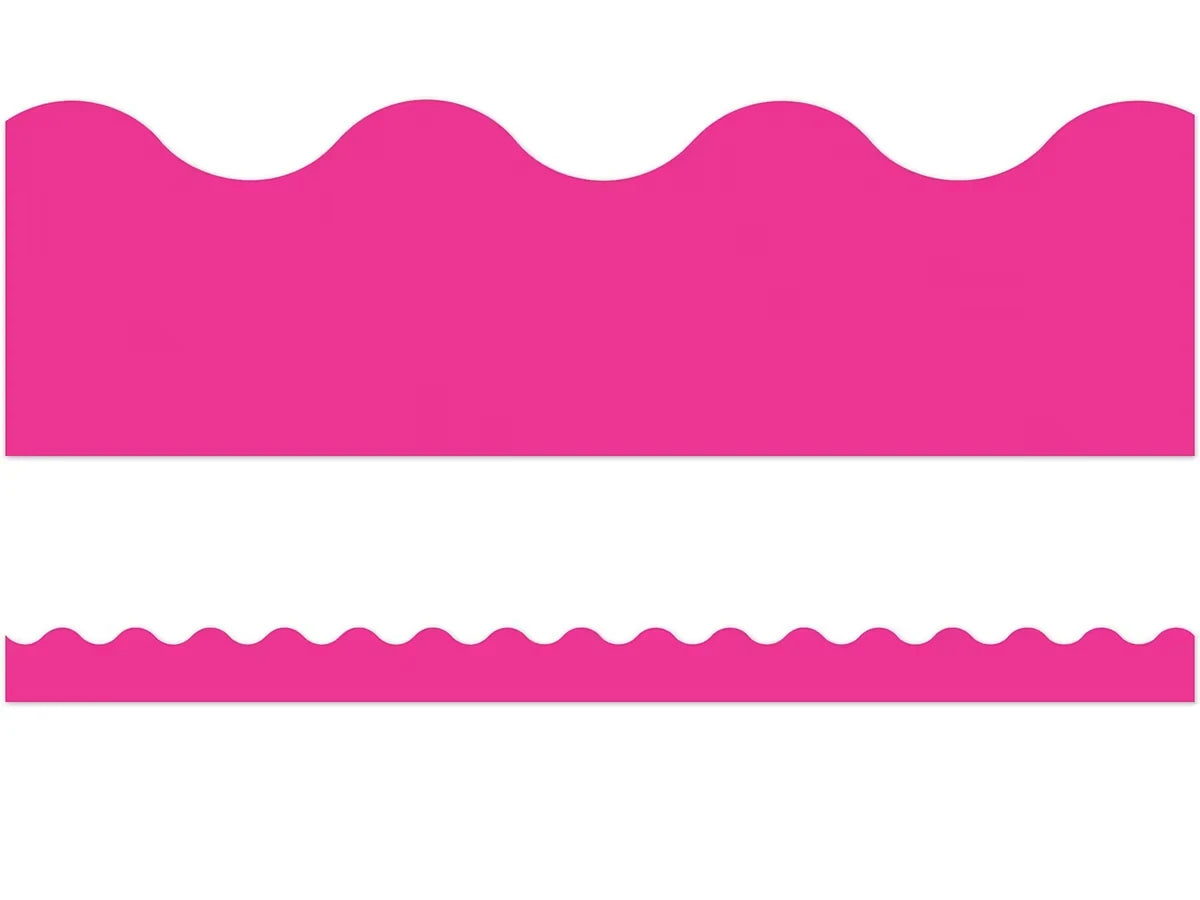 Vivid Pink Scalloped Border - US 3992