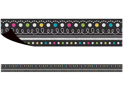 Chalkboard Brights Dot & Loop Magnetic Border - US 9011