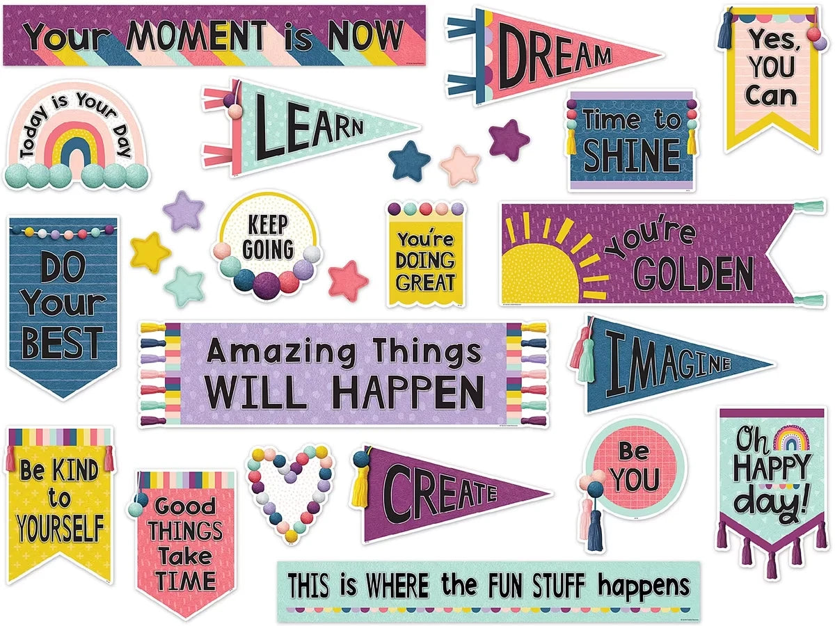 Oh Happy Day! Motivational Bulletin Board Set - US 7166