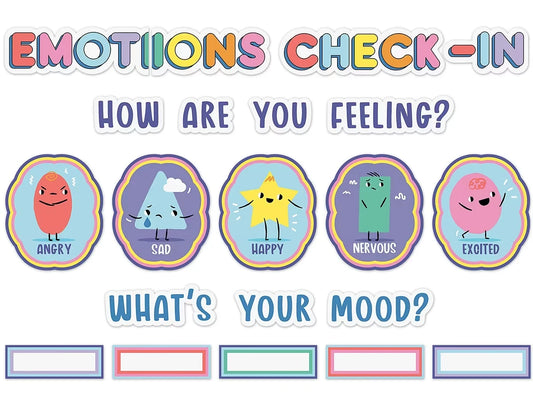 We Stick Together Emotions Check-In Bulletin Board Set - US 5248
