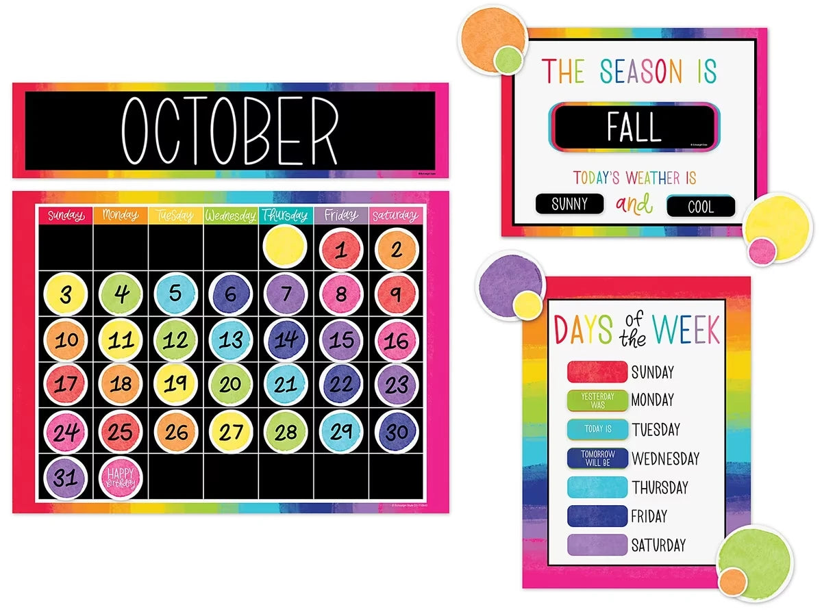 Light Bulb Moments Calendar Bulletin Board Set - US 9361