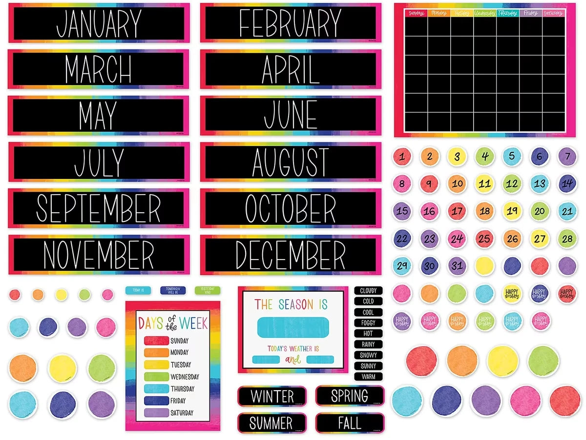Light Bulb Moments Calendar Bulletin Board Set - US 9361