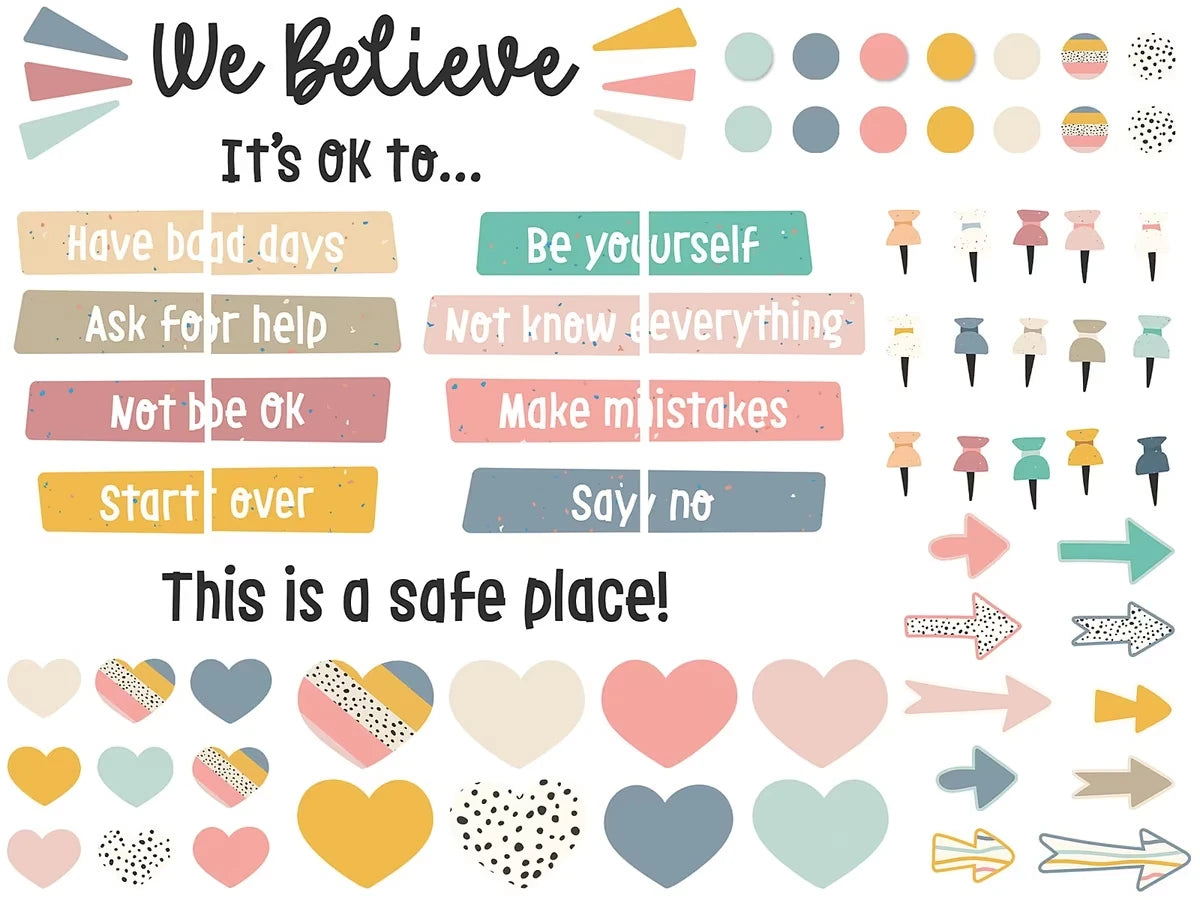 We Belong Motivational Bulletin Board Set - US 2193