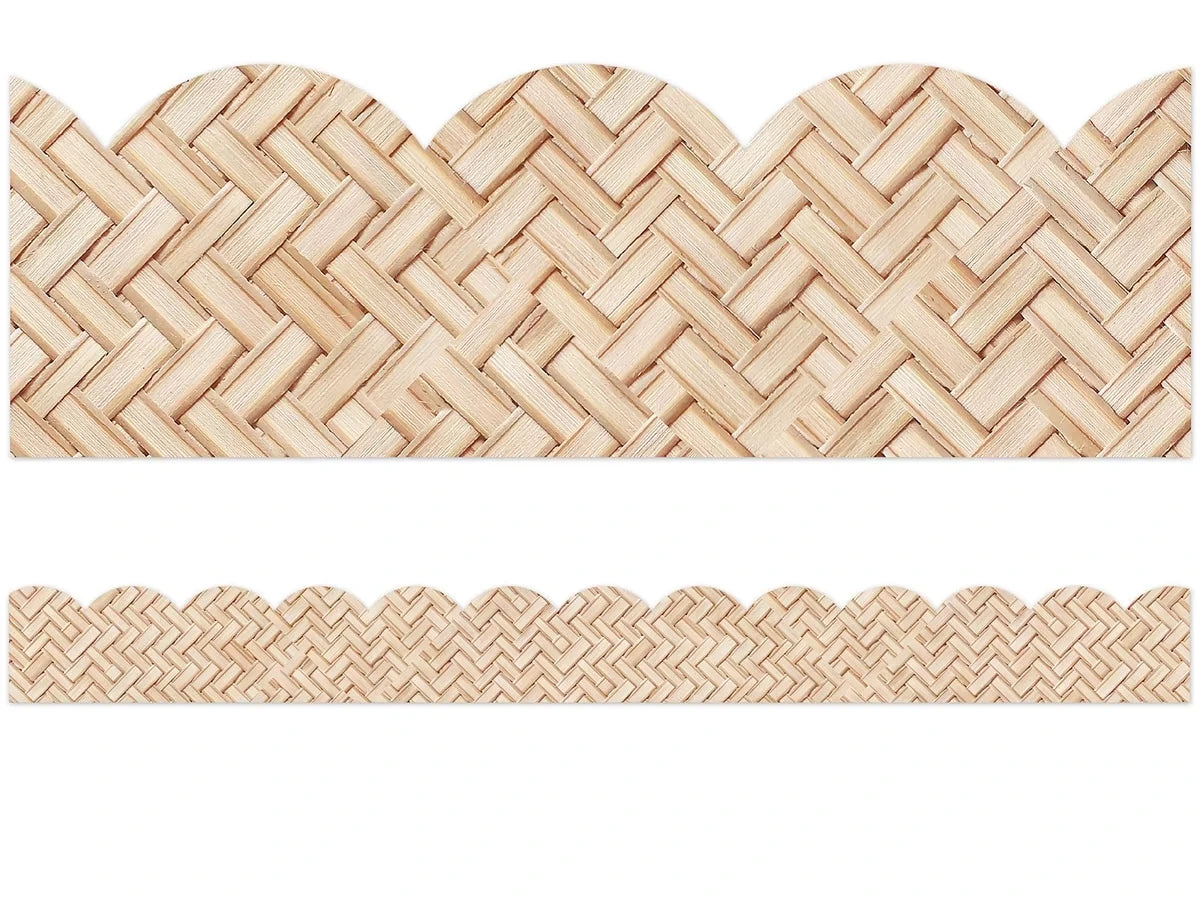 True to You Woven Bamboo Scalloped Border - US 8378