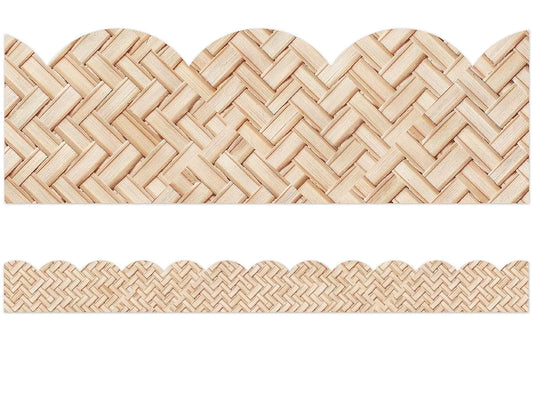 True to You Woven Bamboo Scalloped Border - US 8378