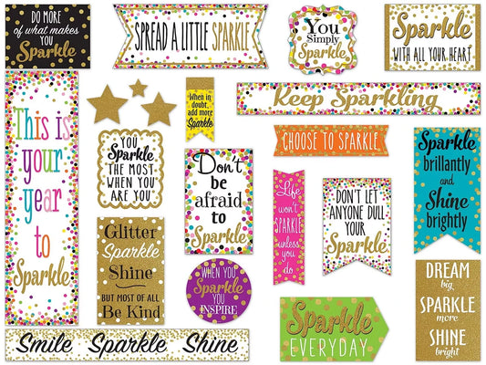 Confetti Sparkle & Shine Bulletin Board Set - US 8854