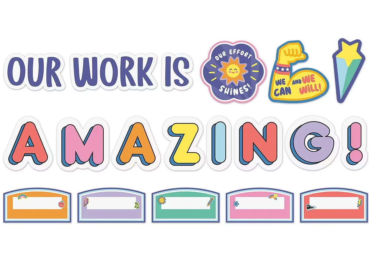 We Stick Together Our Work Is Amazing Bulletin Board Set - US 8565