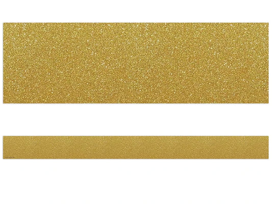 Confetti Gold Shimmer Border - US 7037