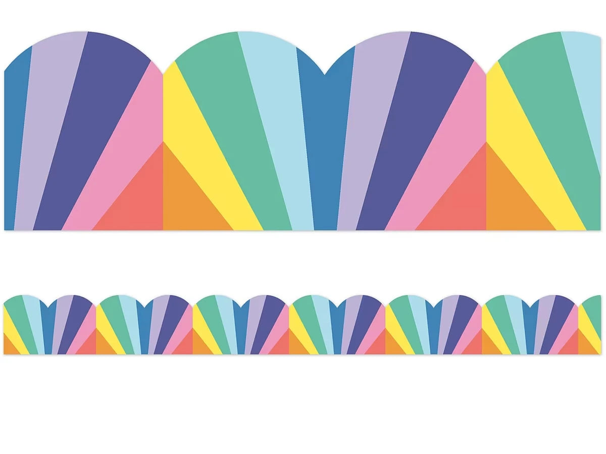 We Stick Together Rainbow Scalloped Border - US 9728