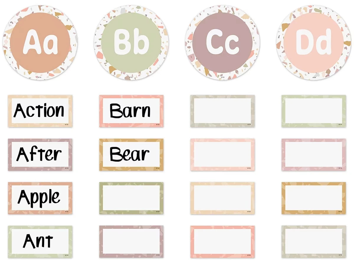 Terrazzo Tones Word Wall Bulletin Board Set - US 9649