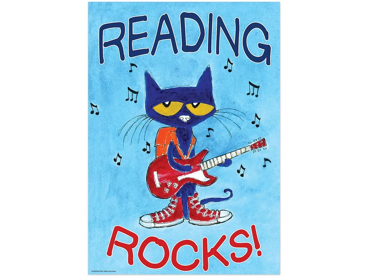 Pete the Cat® Reading Rocks Poster - US 7383