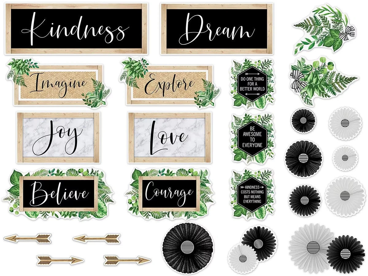 Simply Boho Motivational Bulletin Board Set - US 9623