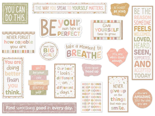Terrazzo Tones Motivational Bulletin Board Set - US 7318