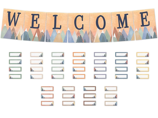 Moving Mountains Welcome Bulletin Board Set - US 7248