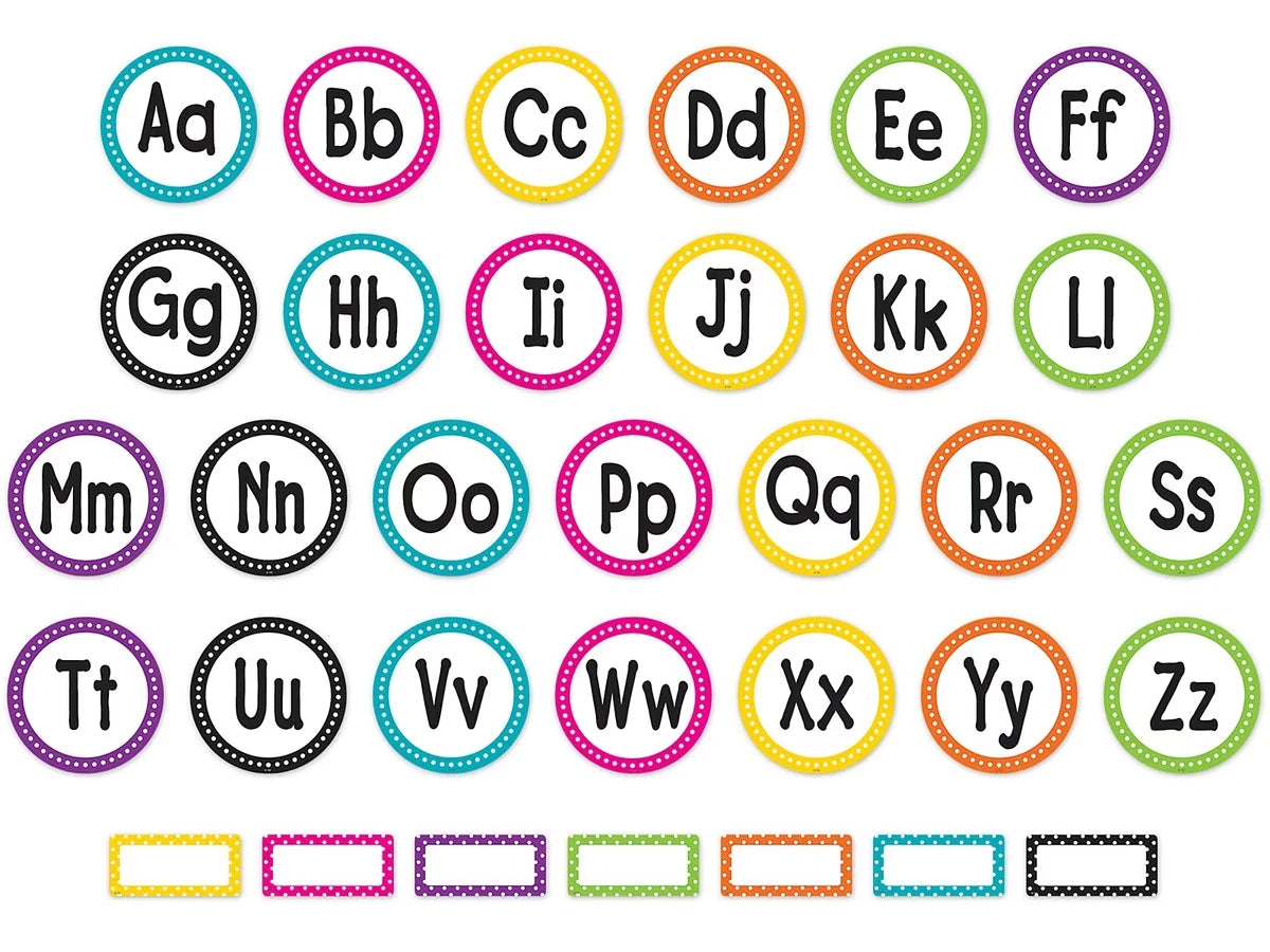 Polka Dot Word Wall Bulletin Board Set - US 4052