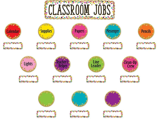 Confetti Classroom Jobs Bulletin Board Set - US 1194