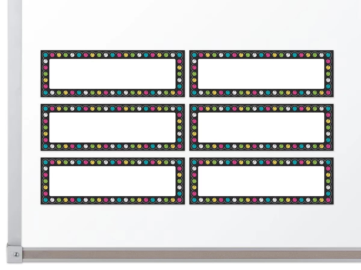 Chalkboard Brights Magnetic Write & Wipe Accents - US 3238