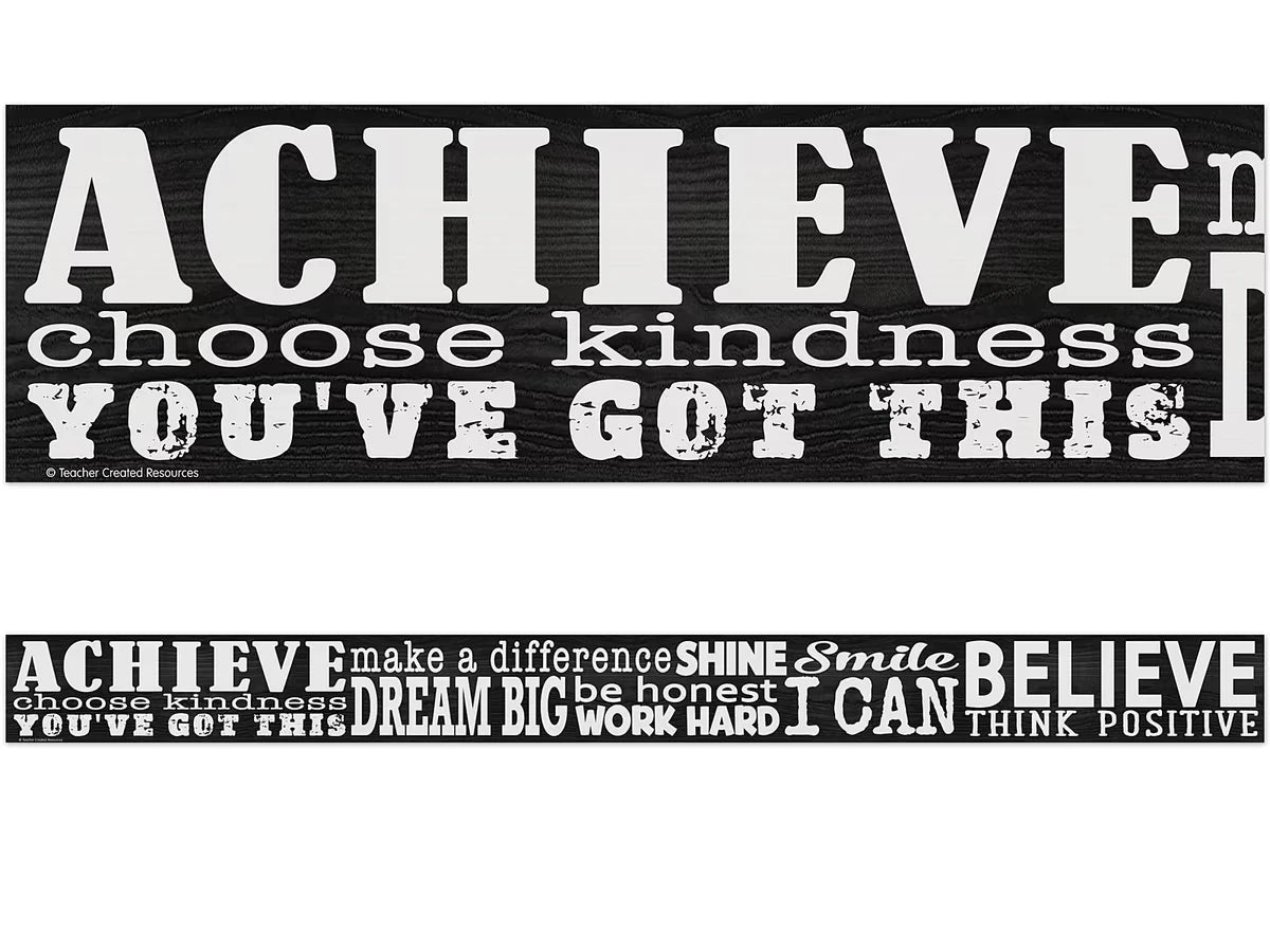 Modern Farmhouse Positive Sayings Border - US 4895
