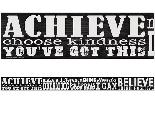 Modern Farmhouse Positive Sayings Border - US 4895