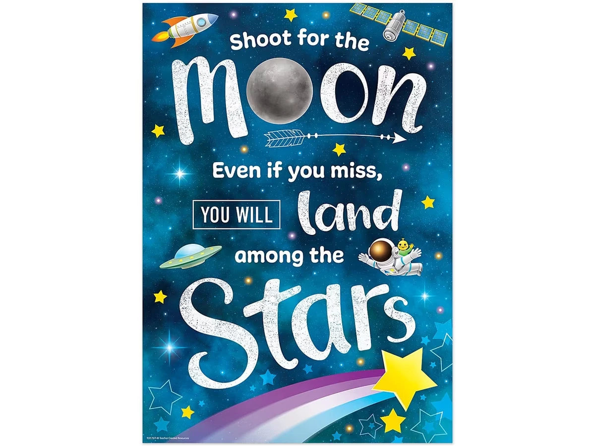 Outer Space Crew Shoot for the Moon Poster - US 4872