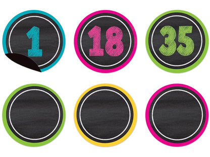 Chalkboard Brights Magnetic Write & Wipe Number Accents - US 2797