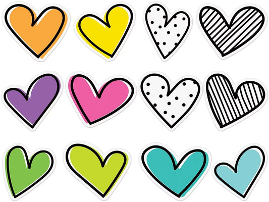 Kind Vibes Doodle Heart Accents - US 6258
