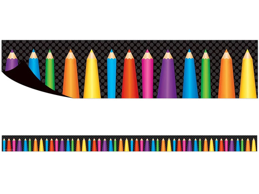 Colored Pencil Magnetic Border - US 9493