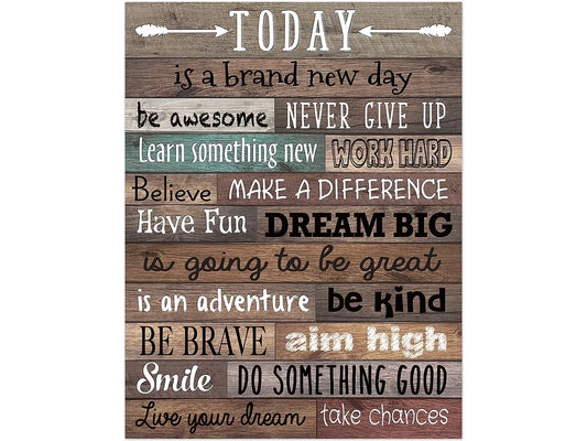 Home Sweet Classroom Today Is a New Day Poster - US 5461